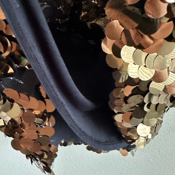 FREE PEOPLE GOLD SEQUIN SKIRT - Picture 12 of 13